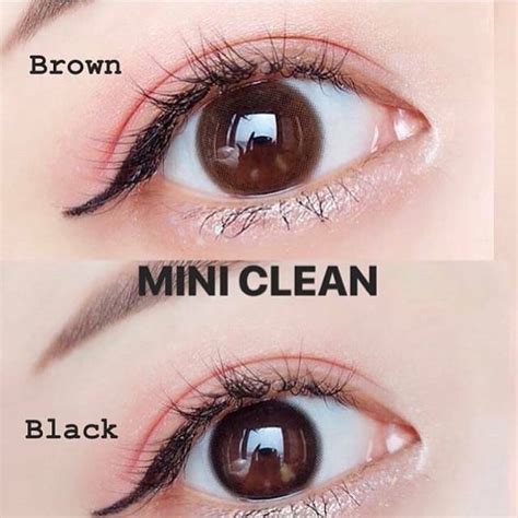 Original Sepasang Kitty Kawaii Mini Clean Cleen Brown Black Softlens