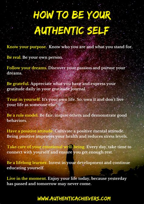 How To Be Your Authentic Self Authentic Achievers