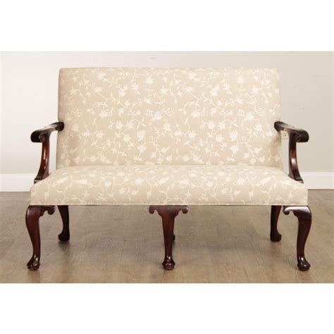 Stickley Colonial Williamsburg Collection Mahogany Georgian Settee