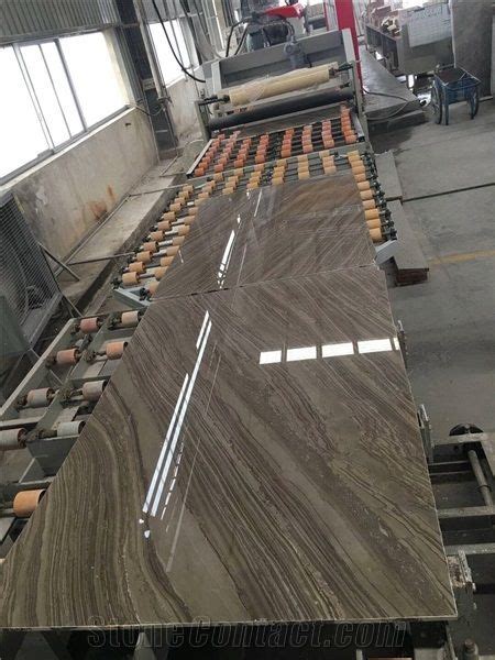 Luxury Hotel Kylin Wooden Vein Marble For Wall And Floor Tiles From