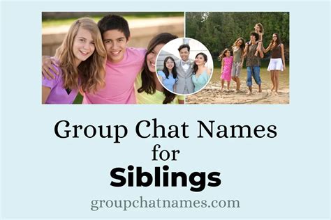 189 Group Chat Names For Siblings That Echo Shared Secrets