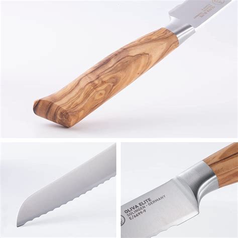 Buy Messermeister Oliva Elite 9” Scalloped Bread Knife Fine German