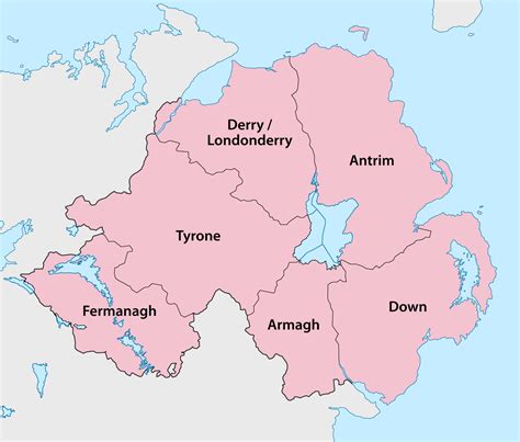 Counties Of Northern Ireland In Northern Ireland Counties Are No