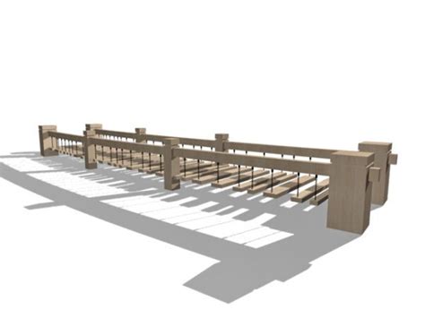 Wooden Plank Rope Bridge Free 3d Model Max Vray Open3dmodel