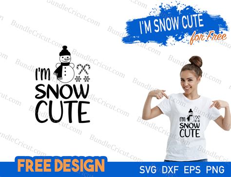 Im Snow Cute Svg Bundle Cricut