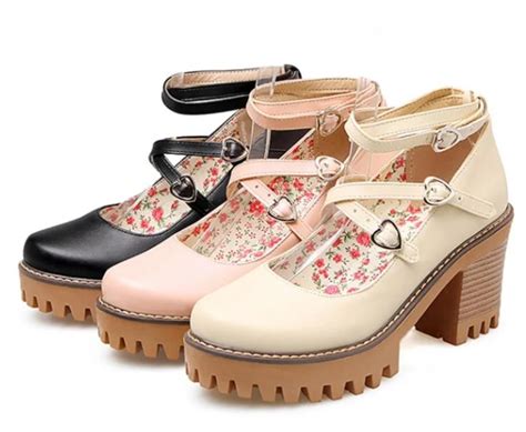 Japanese Sweet Lolita Shoes 2019 College Style Mori Girl Shallow Mouth