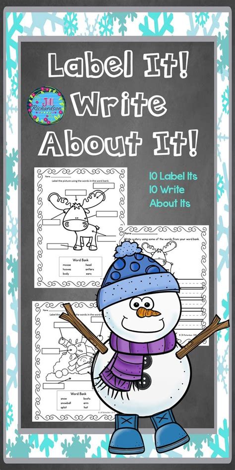 Winter Writing Activities This Label It Write About It Winter