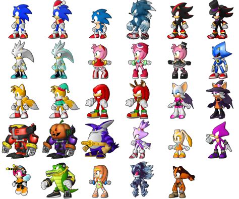 Sonic Runners Character Roster By Supersilver1242 On Deviantart