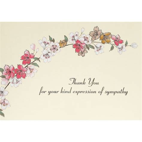 Boxed Thank You Cards Floral Sympathy
