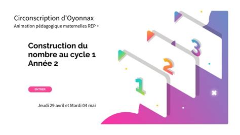 Construction Du Nombre Au Cycle 1 Année 2