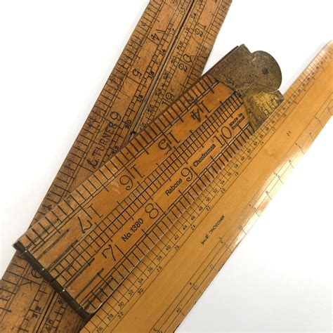 Vintage Wooden Rulers 24 In Folding Ruler 12 Inch Scale Etsy
