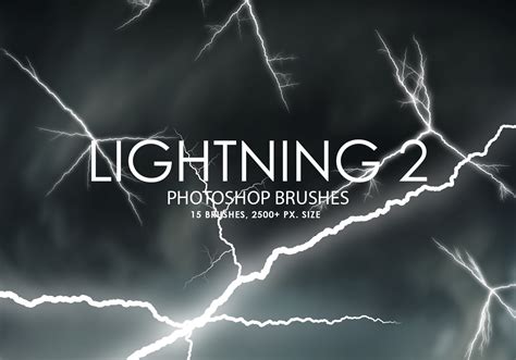 Thick Lightning Photoshop Brushes Free Photoshop Brushes Images