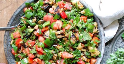 mediterranean eggplant salad lebanese recipes