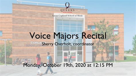 Voice Majors Recital Sherry Overholt Coordinator Youtube