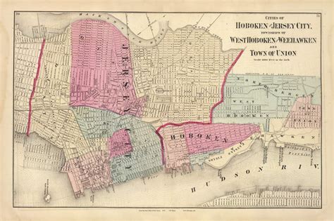 Hoboken Jersey City West Hoboken Township Weehawken Township And