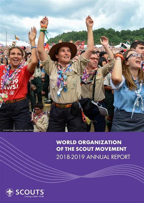 World Organization Of The Scout Movement 2018 2019 Annual Report By