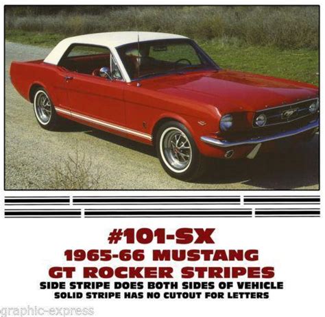 65 Mustang Stripes Parts And Accessories Ebay