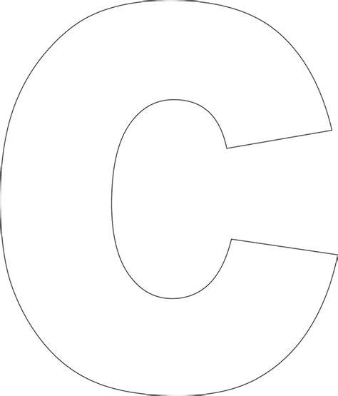 Letter C Printable Template