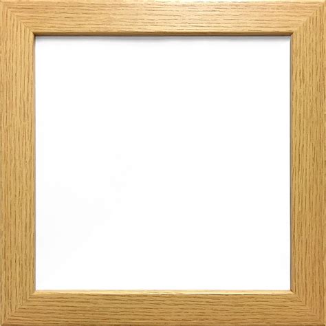 40x40cm Oak Colour Modern Box Frames Wood Finish Photo Picture Square