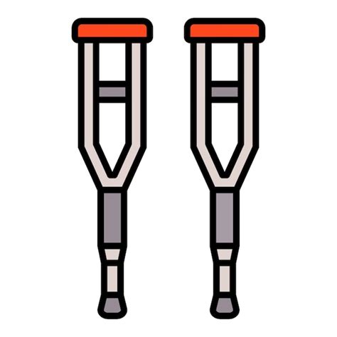 Premium Vector Crutches Icon