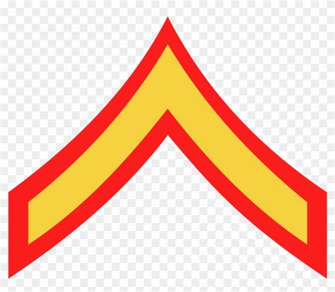 Pfc Marines Marine Corps Rank Insignia Free Transparent Png Clipart