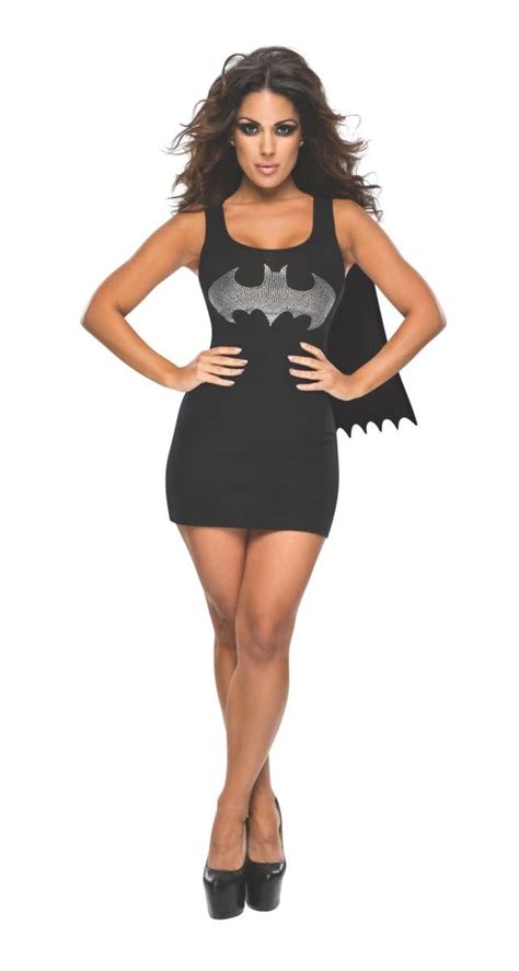 Womens Batgirl Tank Dress W Rhinestones Johnnie Brocks