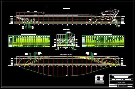 Design Cad 2d And 3d Lines Plan General Cargo Ship