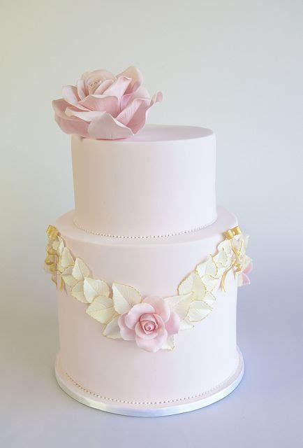 Roses And Bows By Sweet Tiers Via Flickr Beautiful Wedding Cakes