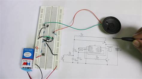 Building A Wailing Siren Circuit Using 555 Timer Ic 555 Timer