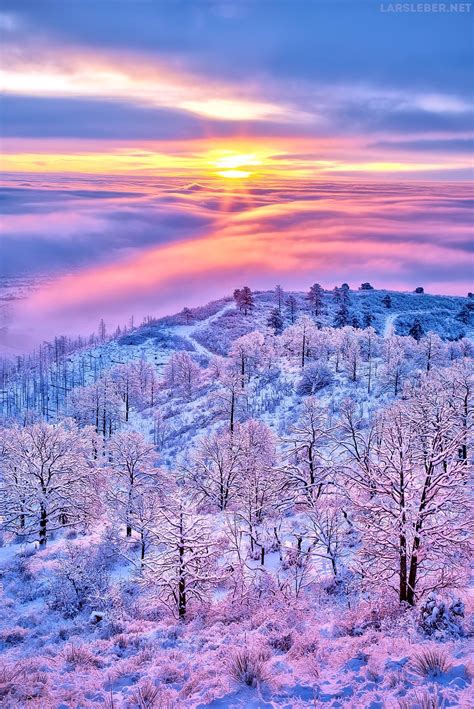 Above The Clouds Colorado A Refreshing Winter Sunrise Looking Over