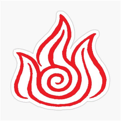 Fire Nation Symbol Sticker For Sale By Zatanna103 Redbubble