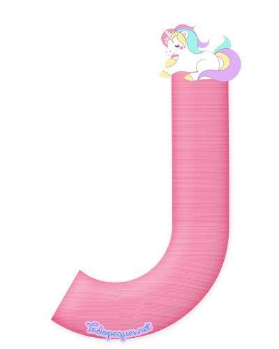 The Letter J Is Made Up Of Pink Paper And Has A Pony On It S Tail