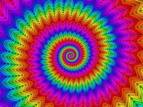 Psychedelic Rainbow Spiral Kitty Bitty Psy