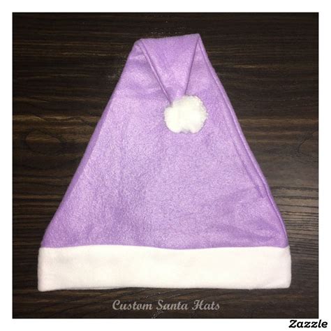 Fleece Purple Santa Hat Zazzle Purple Santa Santa Hat Purple