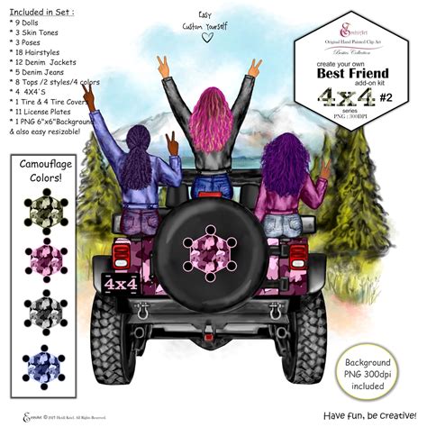 Best Friend Camouflage 4x4s No2 Custom Yourself Clipart Etsy