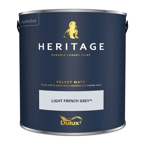Dulux Heritage Matt Light French Grey 25l Colour Centre