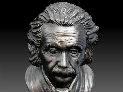 3d Albert Einstein Sculpture Cgtrader