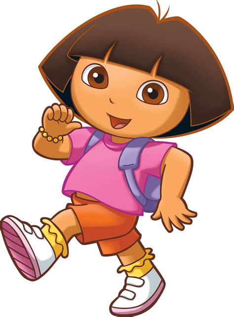 Dora The Explorer Walking Cartoon Character Free Image Download