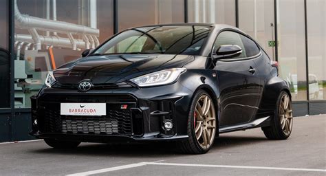 Bronze Wheels Complete This Blacked Out Toyota Gr Yaris Carscoops