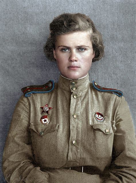 Wonderful Colorized Portraits Of Russian Fighters In World War 2