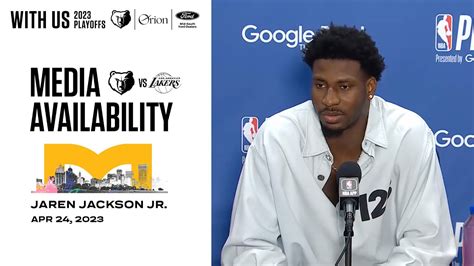 Jaren Jackson Jr Postgame Press Conference Memphis Grizzlies Vs