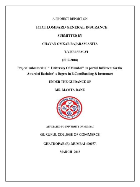 Icici lombard general insurance policy renewal procedure. Complete Insurance icici lombard Project | Insurance | Financial Services