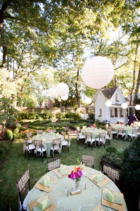 Elegant Backyard Wedding Reception Elizabeth Anne