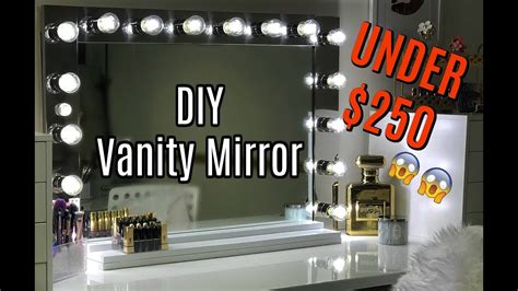 Check out our long mirror with lights selection for the very best in unique or custom, handmade pieces from our mirrors shops. Vanity Mirror DIY with Lights UNDER $250!! - YouTube