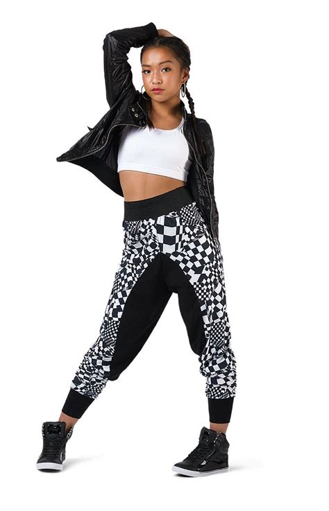Abstract Print Jogger Hh57 Hip Hop Outfits Hip Hop Dance Outfits