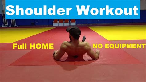 Shoulder Workout At Home No Equipment Youtube