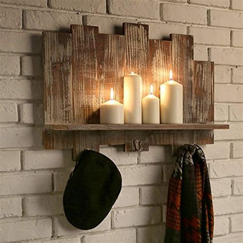 You can easily compare and choose from the 10 best floating shelves for you. Distressed Barnwood Floating Shelf Rack with Staggered ...