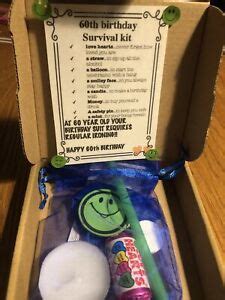 Th Birthday Survival Kit Fun Gift In A Minibox Ebay