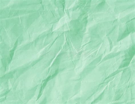 Mint Green Crumpled Paper Texture Background Stock Photo Image Of