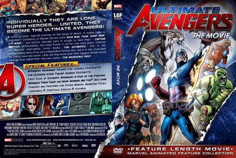 Marvel Animated Ultimate Avengers The Movie Tv Dvd Custom Covers